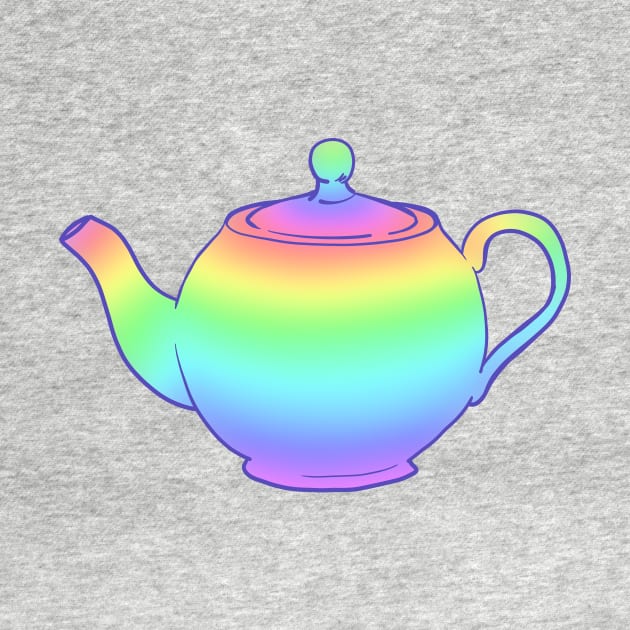 Rainbow Teapot by KelseyLovelle